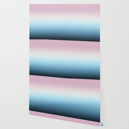 Feminine Pastel Ombre Pink, Cream and Blue Gradient Wallpaper