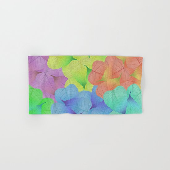 Leaf Pattern Hand & Bath Towel