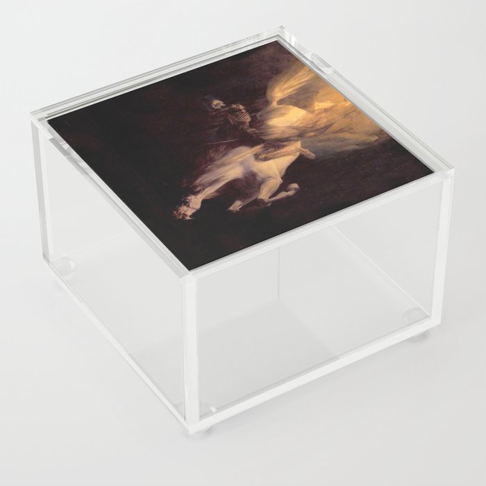  Death on a Pale Horse La Mort sur un cheval pâle - Édouard Ravel de Malval Acrylic Box