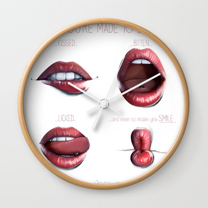 You look good enough to eat you all up :9 Wall Clock
