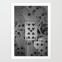 Casino Night with Cards  Art Print
