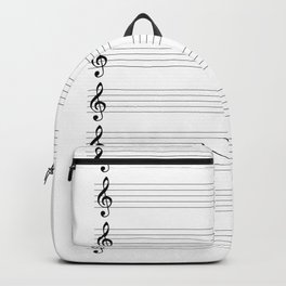 Treble Clef Staves Backpack