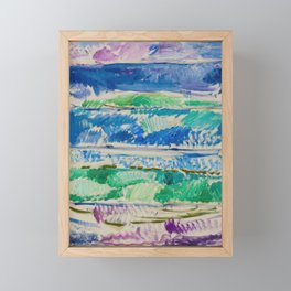  Edvard Munch The Waves 1908 Framed Mini Art Print