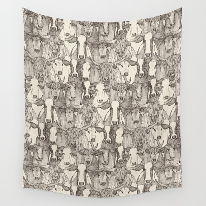 just cattle natural Wall Tapestry