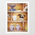 The Cosmic Pet Shop Art Print by rubbishmonkey | Society6