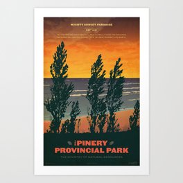 Pinery Provincial Park Poster Art Print