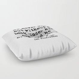1 Les Misérables: Never went without a book Floor Pillow