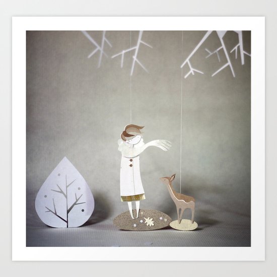 But By A Thread Art Print