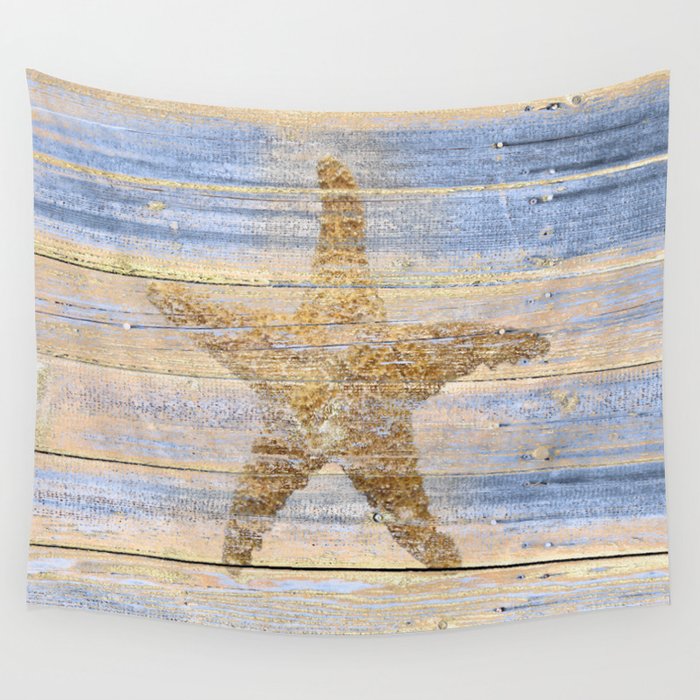Starfish Beach House Lake House Coastal Art A179 Wall Tapestry by 