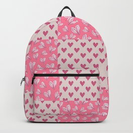 Quilted Hearts Granny Squares Valentines Day Anniversary Pattern  Backpack