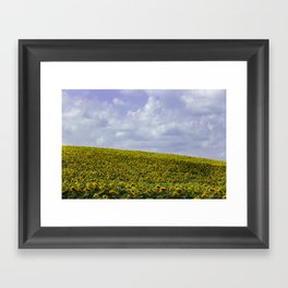 Field of Happiness - Sunflowers  Framed Art Print