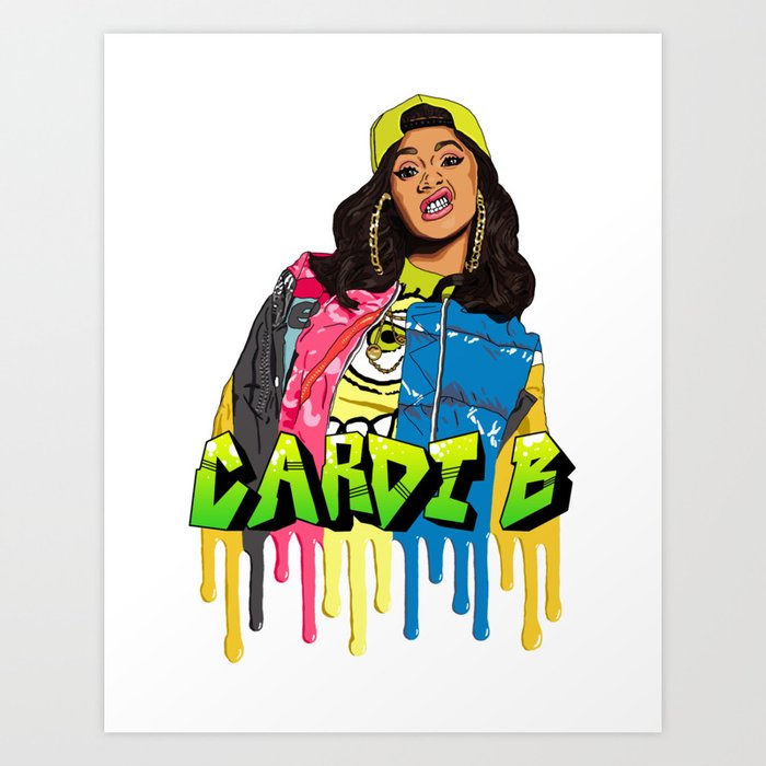 Cardi B Art Print By Shaelynrae Society6