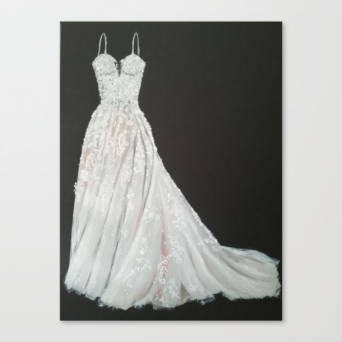 Wedding DRESS Canvas Print