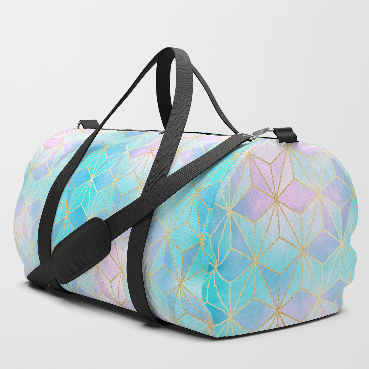 geometric iridescent bag