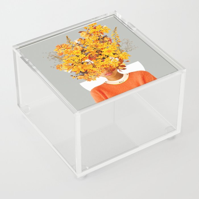 I Saw You Flower in the reflection of my Soul Acrylic Box