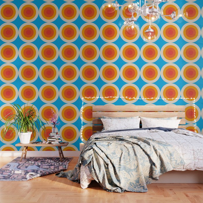 Kauai Classic Colorful Abstract Minimal Retro 70s Style Graphic