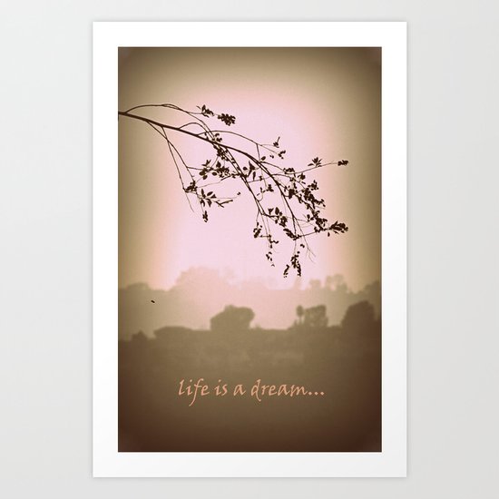 life is a dream Art Print