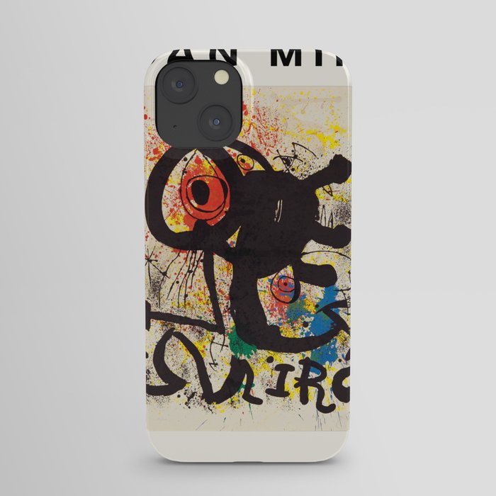Joan Miro - Sculptures et céramiques - Exhibition Poster - Art Print -  Vintage Painting iPhone Case