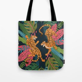 Jungle Cats - Roaring Tigers Tote Bag