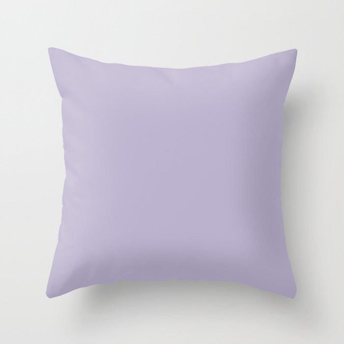 Pastel Lilac solid Throw Pillow