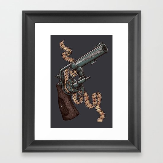 Shooting 35mm Framed Art Print