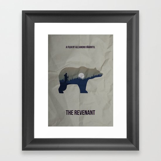 The Revenant Vector Portrait Framed Art Print