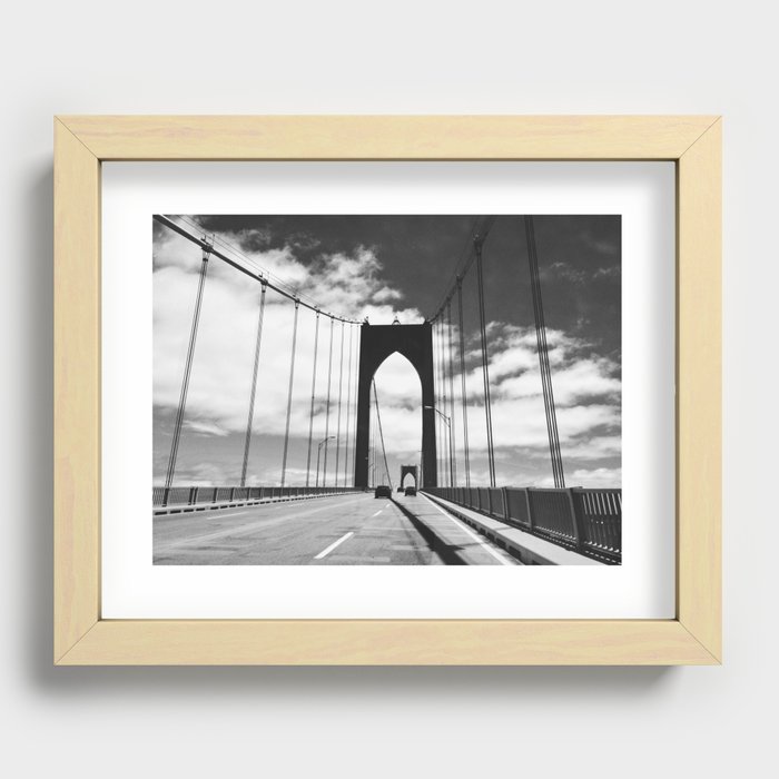 Newport Bridge - Rhode Island Recessed Framed Print