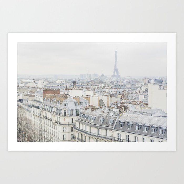 Paris Greys Art Print