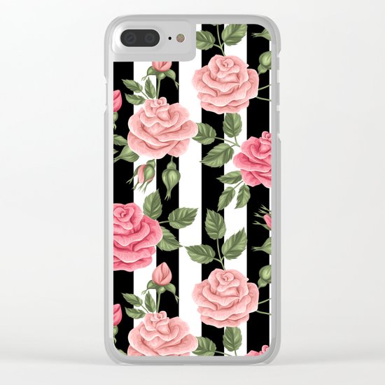 FLORAL PATTERN 6 Clear iPhone Case