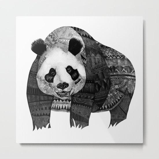"Native Youth Panda" Metal Print