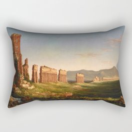 Thomas Cole Aqueduct near Rome Rectangular Pillow