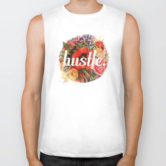 hustle. Biker Tank