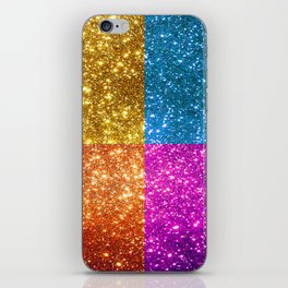 Glitter Trendy 4 Colors Collection iPhone Skin
