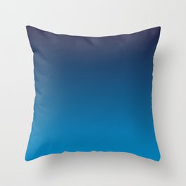 two-colour linear colour gradient Throw Pillow