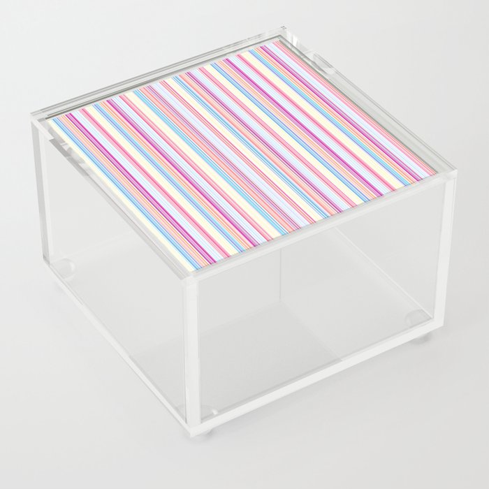 Vertical Stripes 3 Acrylic Box
