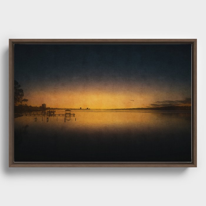 Gulf Coast Sunset Framed Canvas