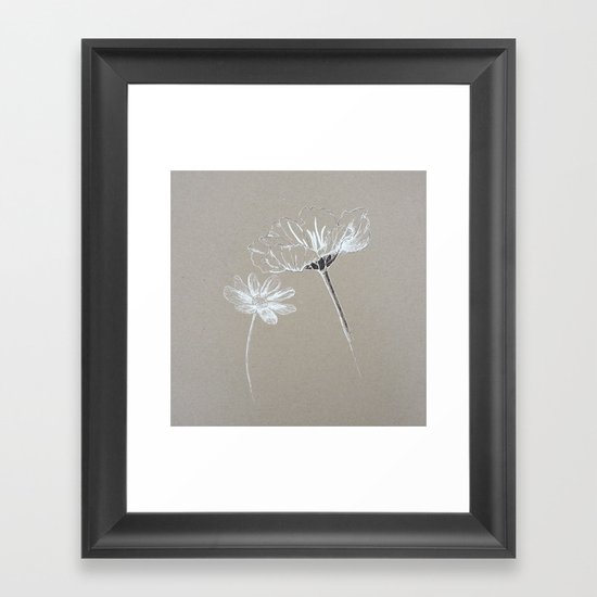 Flower Framed Art Print