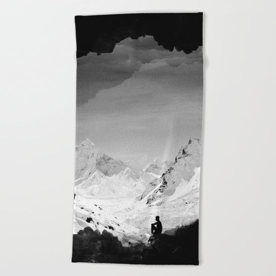 Snowy Isolation Beach Towel
