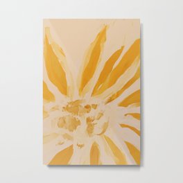 Sun Blooming Flower Metal Print | Pop Art, Flower, Abstract, Female Artist, Summer Tones, Acrylic, Curated, Sunflower, Digital, Morganharpernichols 