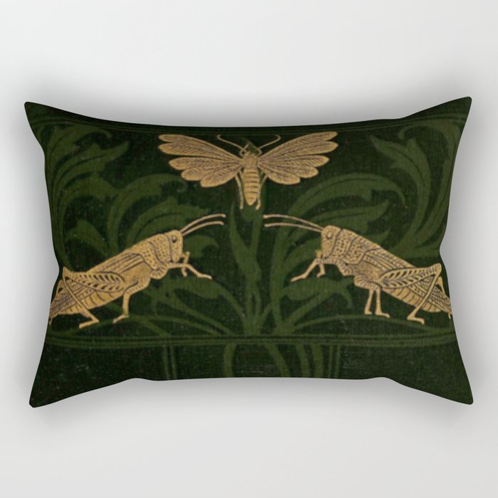 Art Nouveau Insects Rectangular Pillow