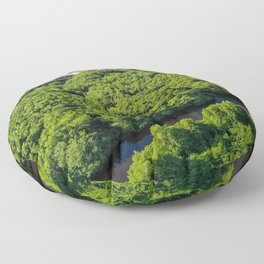 Brazil Photography - Beautiful River Going Through A Park In João Pessoa Floor Pillow