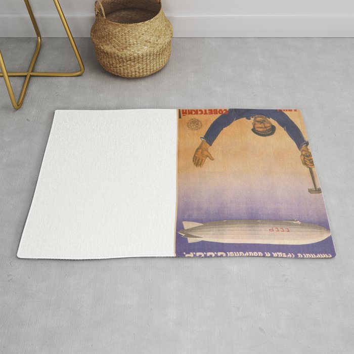 Vintage Poster Cccp Rug By Mosfunky