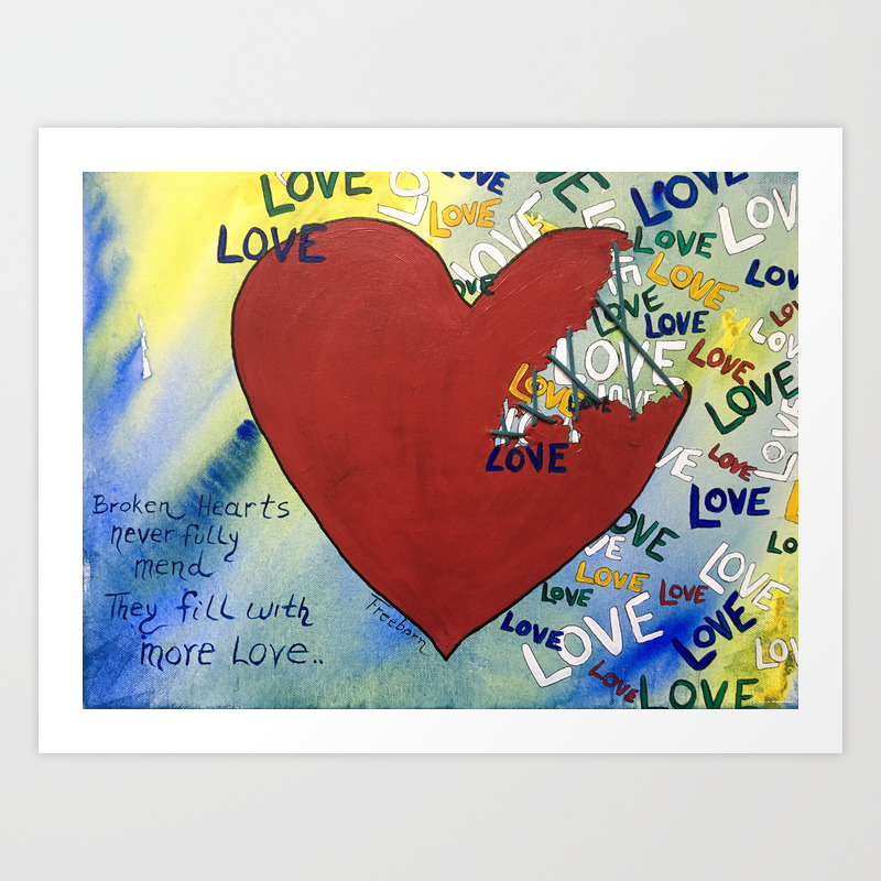 Only Love Heals Art Print By Terrifreeborn Society6 Only Love Heals Art Print By Terrifreeborn Society6