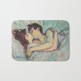 Toulouse-Lautrec - In Bed, The Kiss Bath Mat