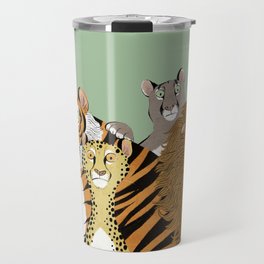 Surprised Big Cats Travel Mug