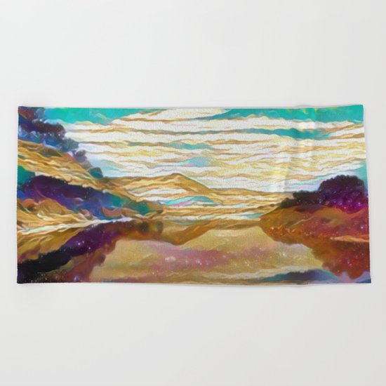 View From The Bridge Beach Towel