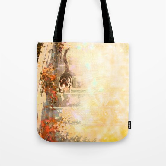 Cat's Stroll Tote Bag