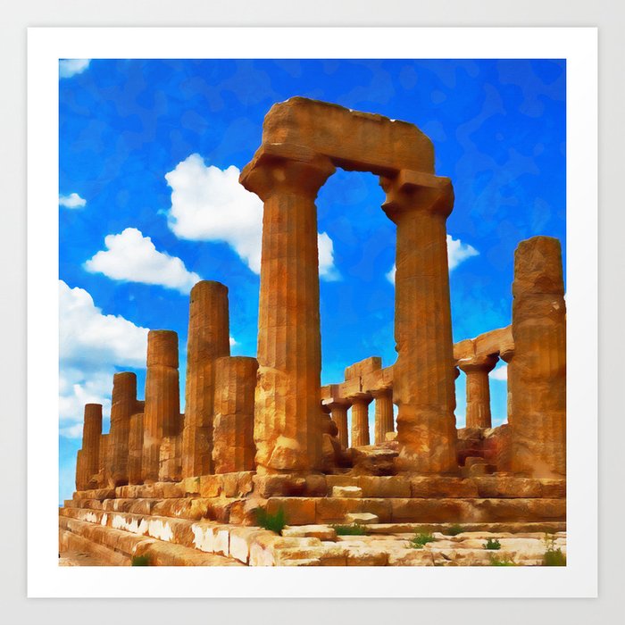 Sicily, Agrigento and the Valley of the Temples Art Print