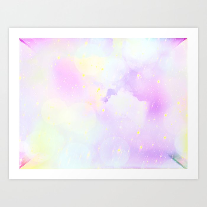 Pastel lavender watercolor background Art Print