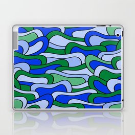 Abstract pattern - blue and green. Laptop Skin